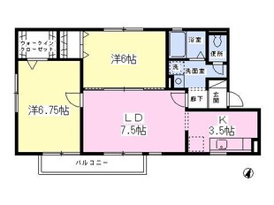 リヴェール石井の物件間取画像